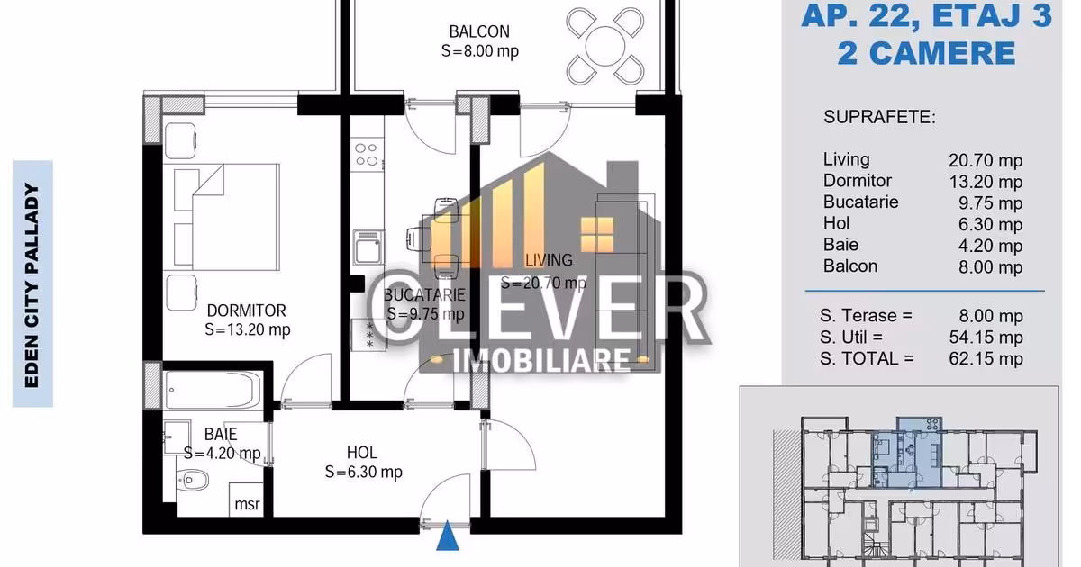 Apartament de vânzare cu 2 camere în zona Theodor Pallady, Sector 3