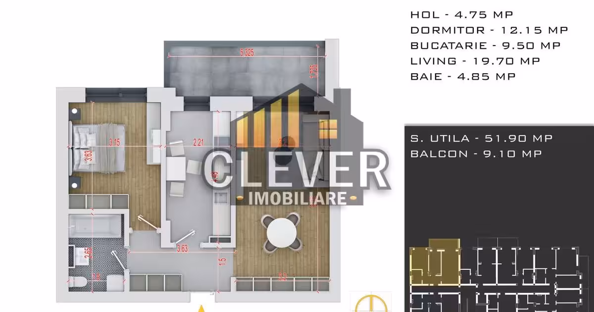 Apartament de vânzare cu 2 camere în zona Theodor Pallady, Sector 3