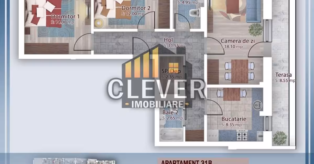 Apartament de vânzare cu 3 camere în zona Theodor Pallady, Sector 3