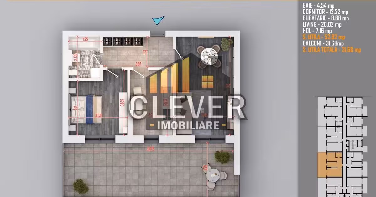 Apartament de vânzare cu 2 camere în zona Theodor Pallady, Sector 3