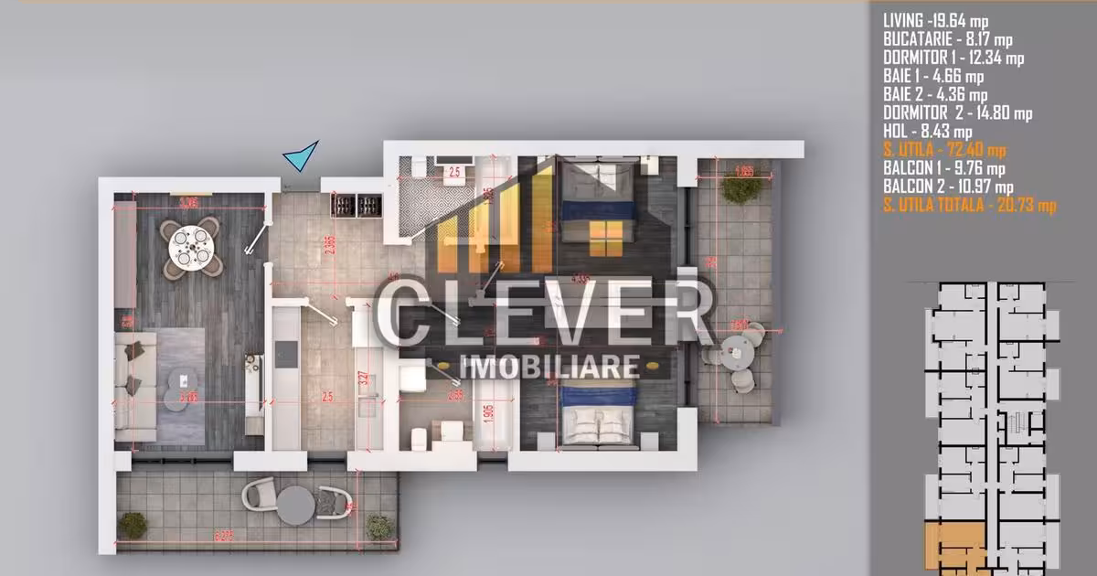 Apartament de vânzare cu 3 camere în zona Theodor Pallady, Sector 3