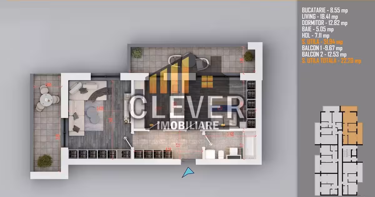 Apartament de vânzare cu 2 camere în zona Theodor Pallady, Sector 3