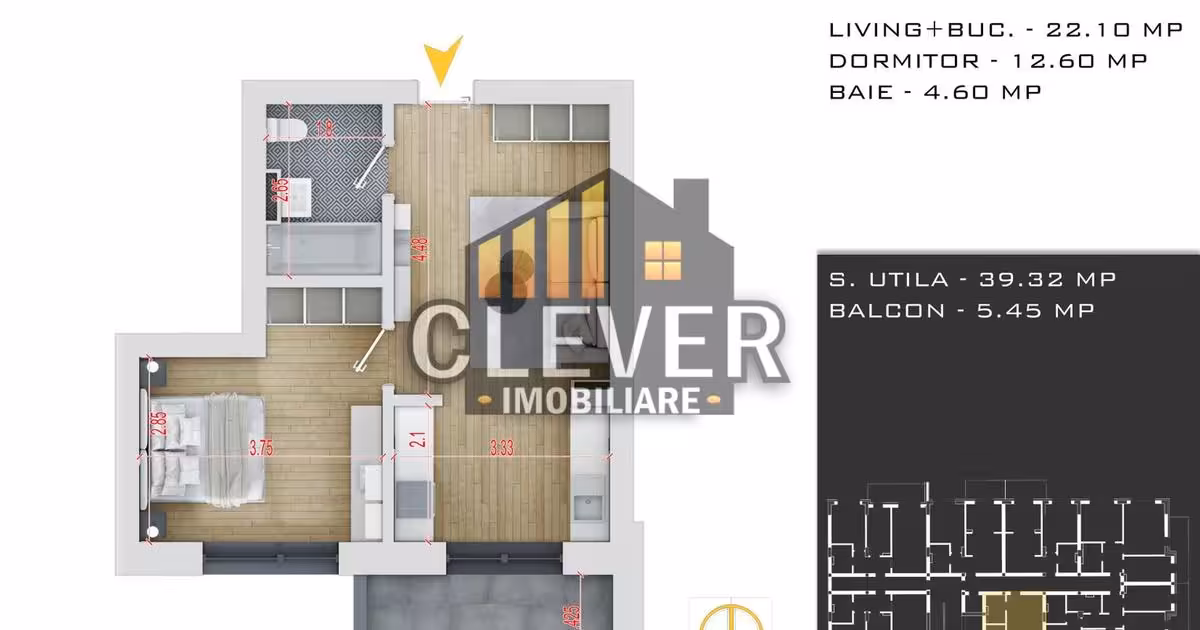 Apartament de vânzare cu 2 camere în zona Theodor Pallady, Sector 3