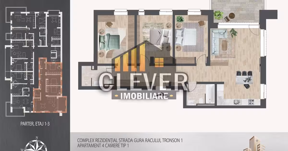 Apartament de vânzare cu 4 camere în zona Theodor Pallady, Sector 3
