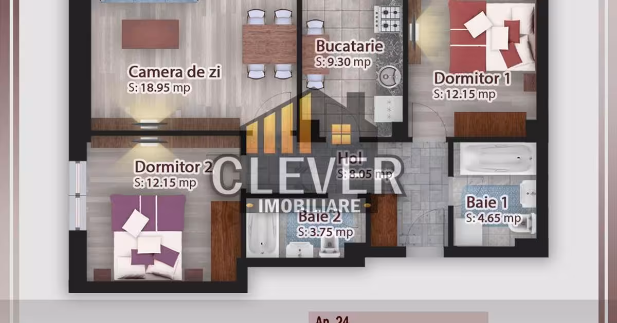 Apartament de vânzare cu 3 camere în zona Theodor Pallady, Sector 3
