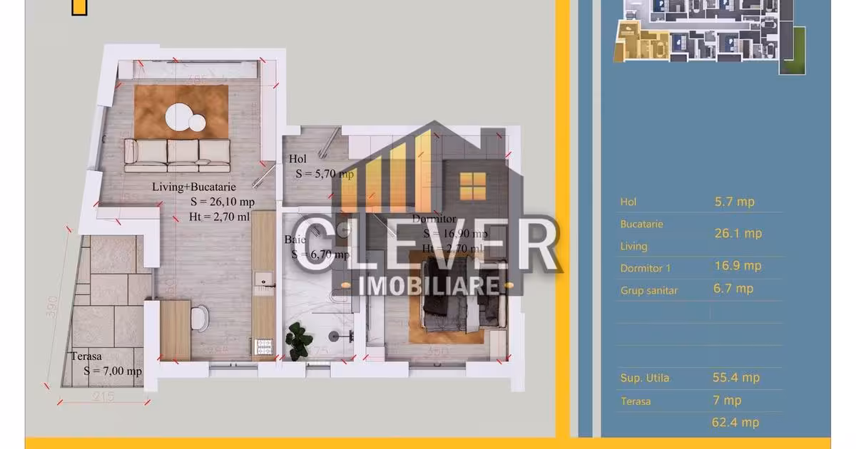 Apartament de vânzare cu 2 camere în zona Theodor Pallady, Sector 3