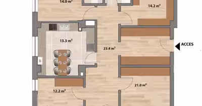 Apartament Valea Adâncă