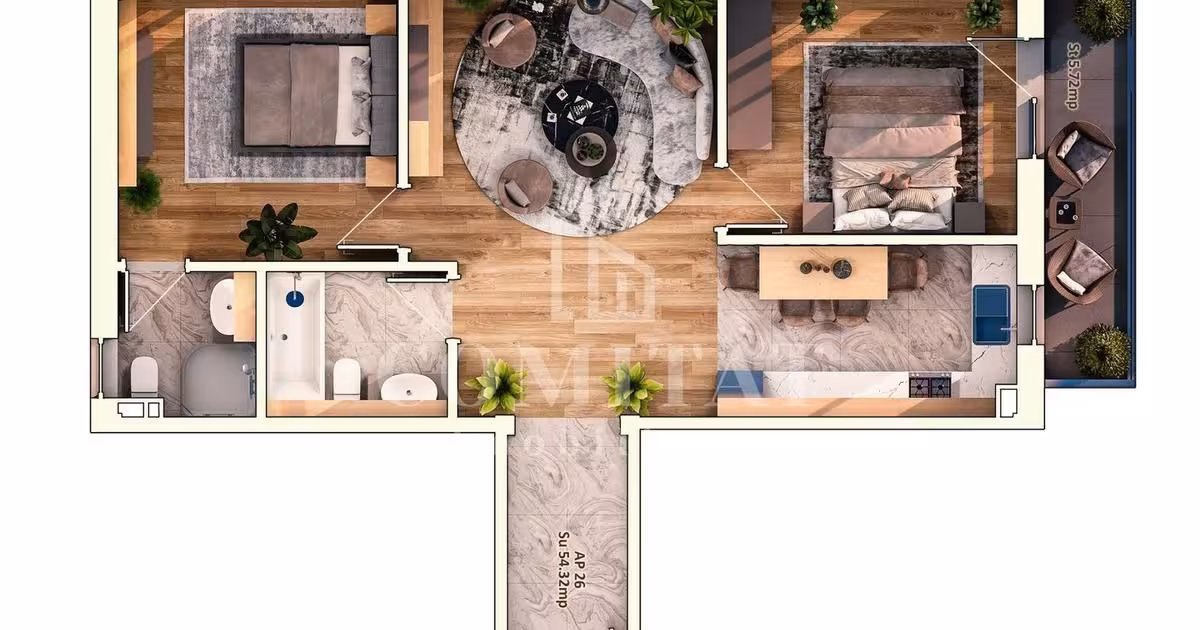 Apartament de vânzare cu 3 camere în zona Mărăști, Cluj-Napoca