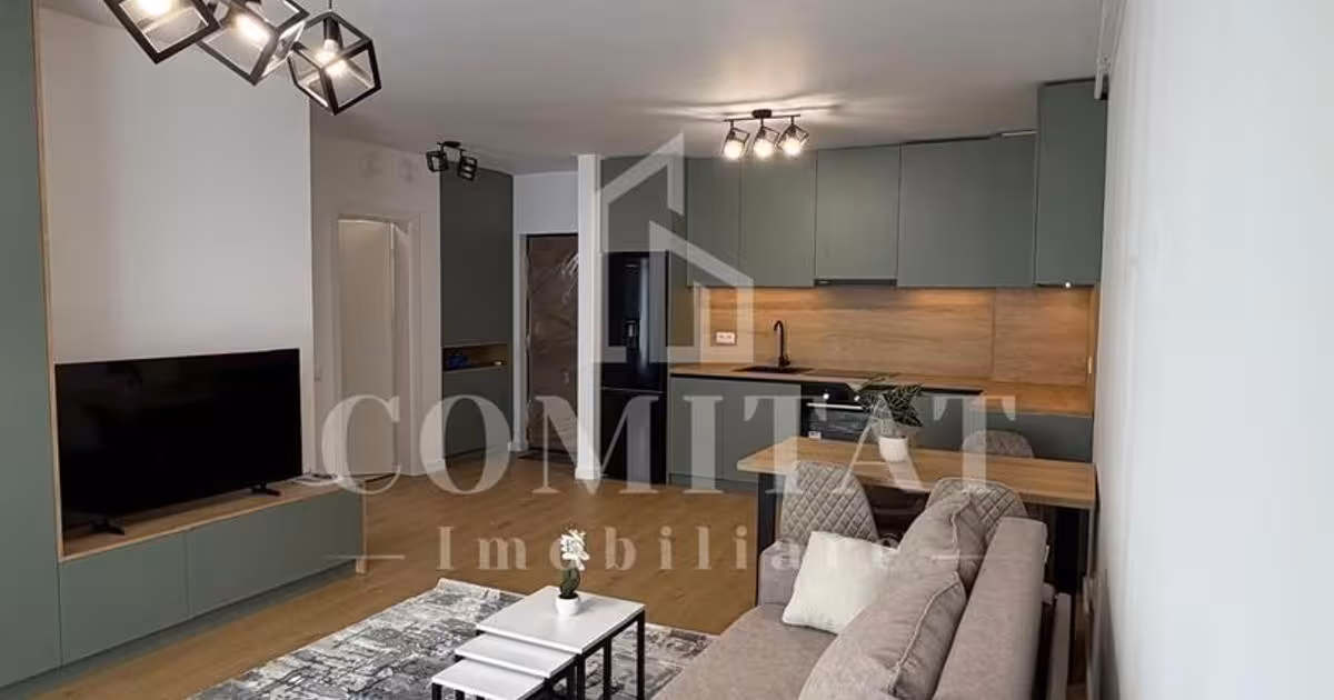 Apartament de vânzare cu 2 camere, mobilat în Florești