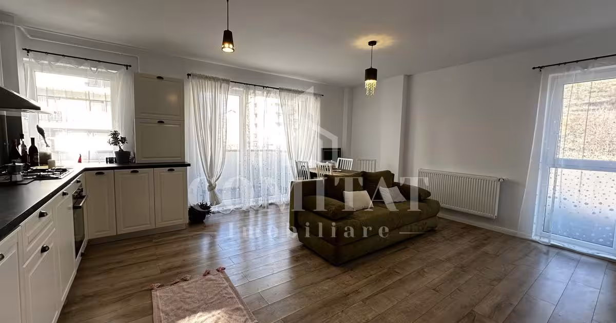 Apartament de vânzare cu 2 camere, mobilat în Florești