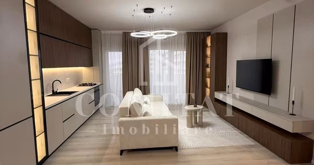 Apartament de vânzare cu 2 camere, mobilat în Florești