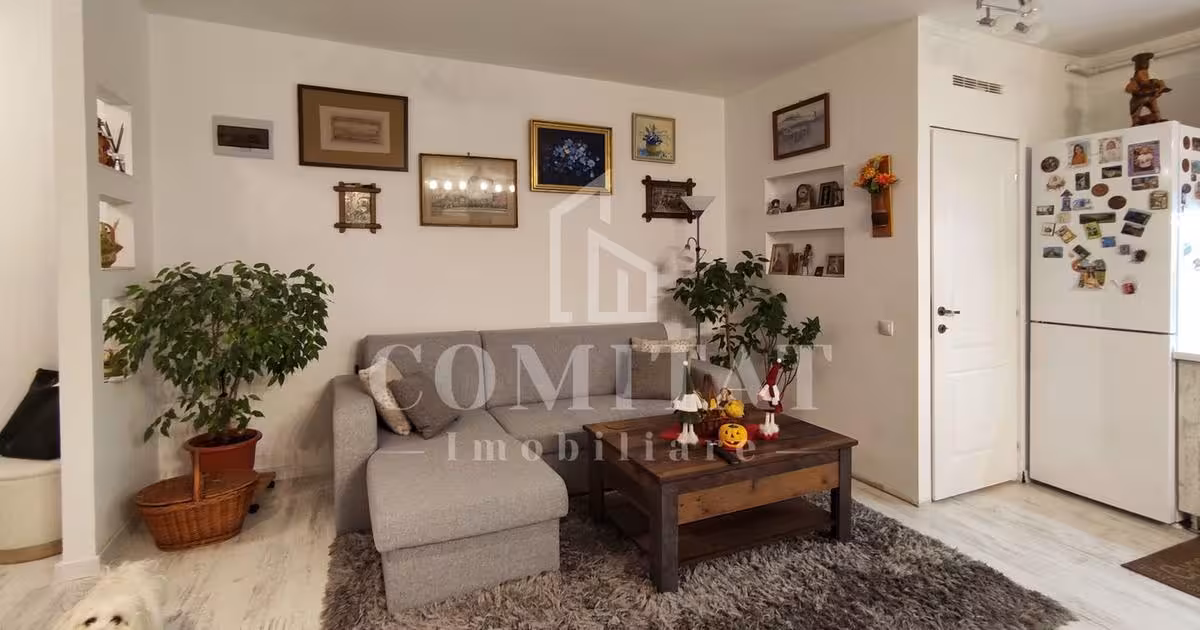 Apartament de vânzare cu 2 camere, mobilat în Florești