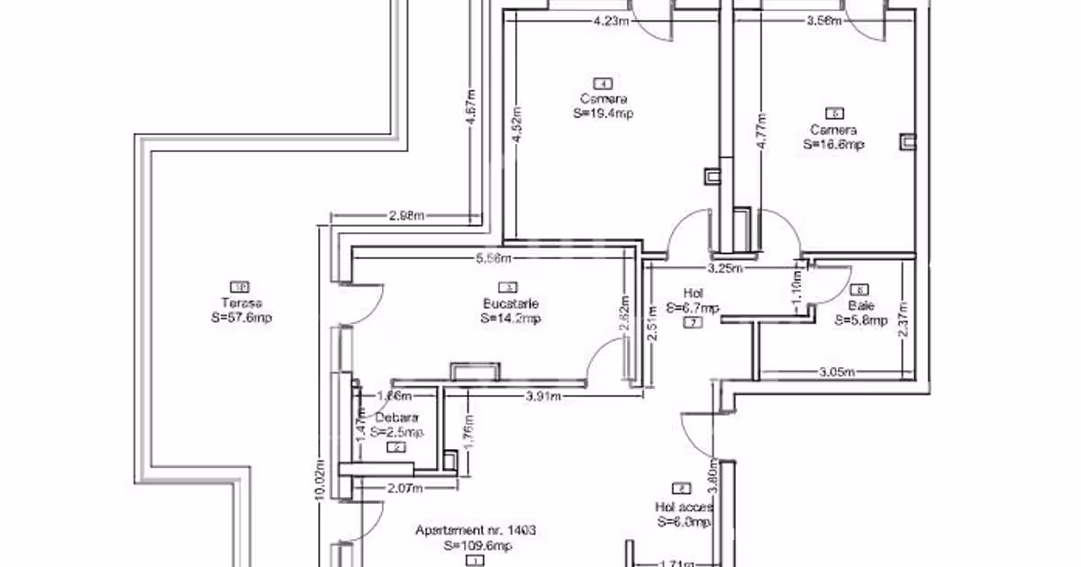 Apartament de vânzare cu 3 camere în zona Zorilor, Cluj-Napoca