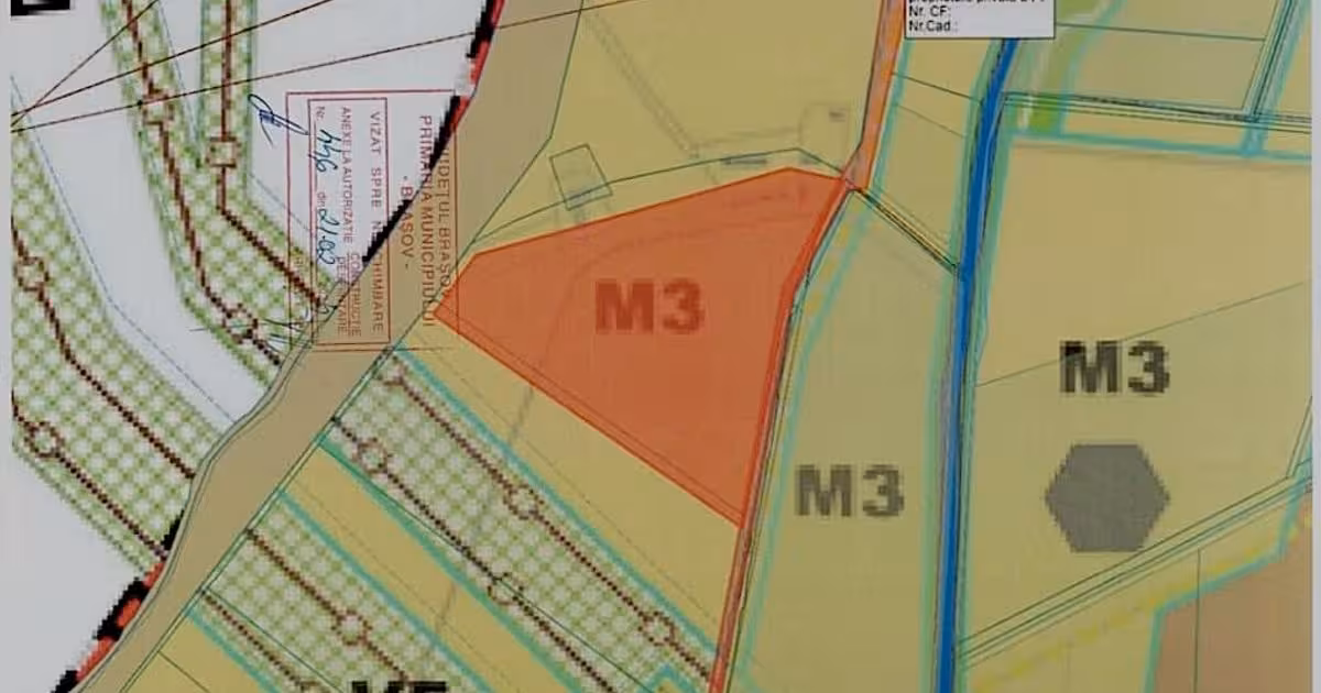 Teren Construcții intravilan de vânzare de 45770 mp, în zona Stupini, Brașov