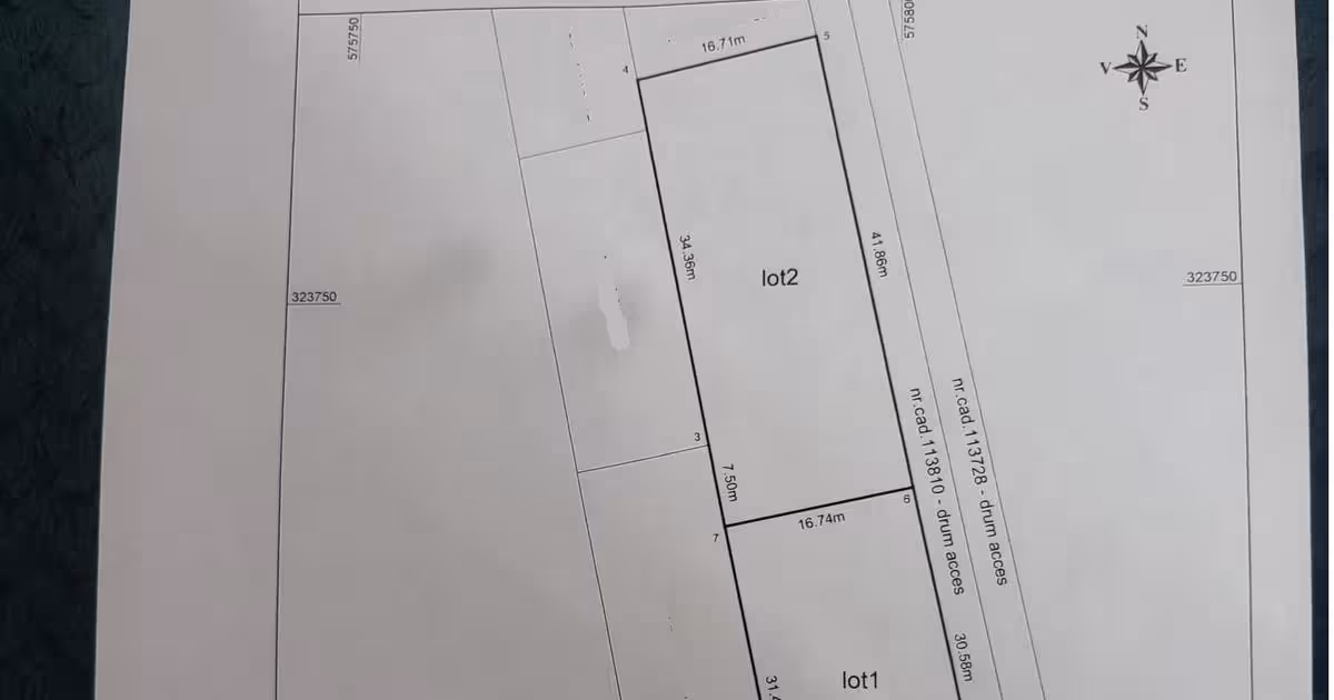 Teren Construcții intravilan de vânzare de 1220 mp, în Domnești