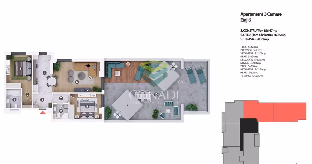 Apartament de vânzare cu 3 camere în zona Cotroceni, Sector 5