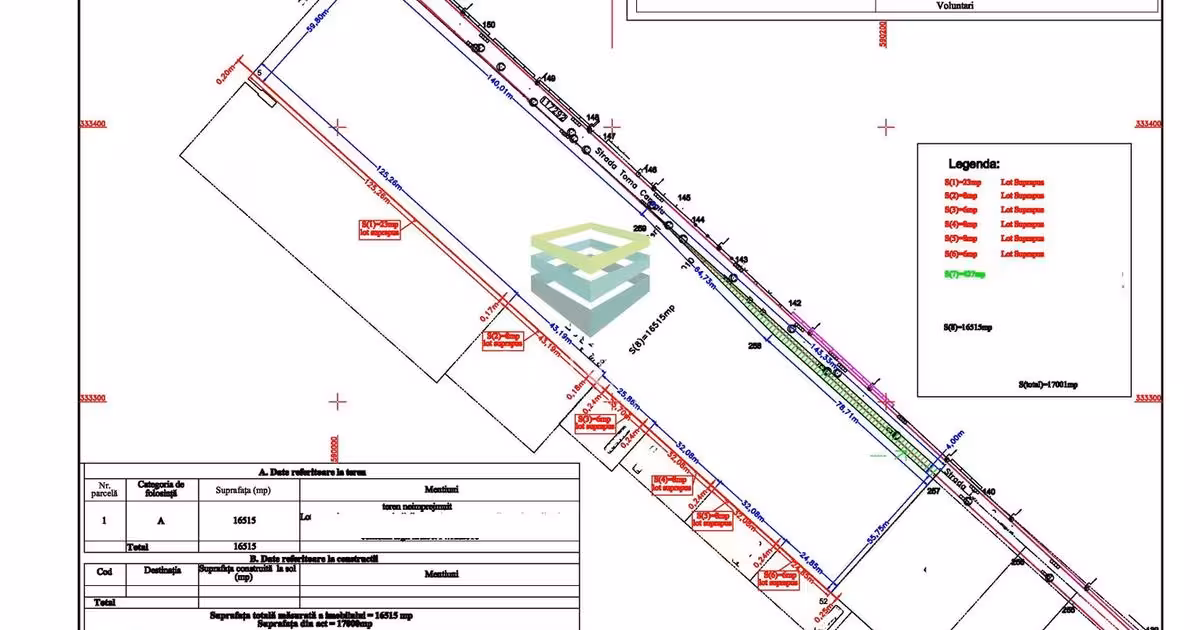Teren Construcții intravilan de vânzare de 16515 mp, în Voluntari