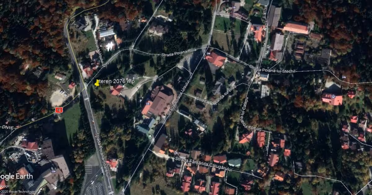 Teren Construcții intravilan de vânzare de 2076 mp, în Poiana Brașov