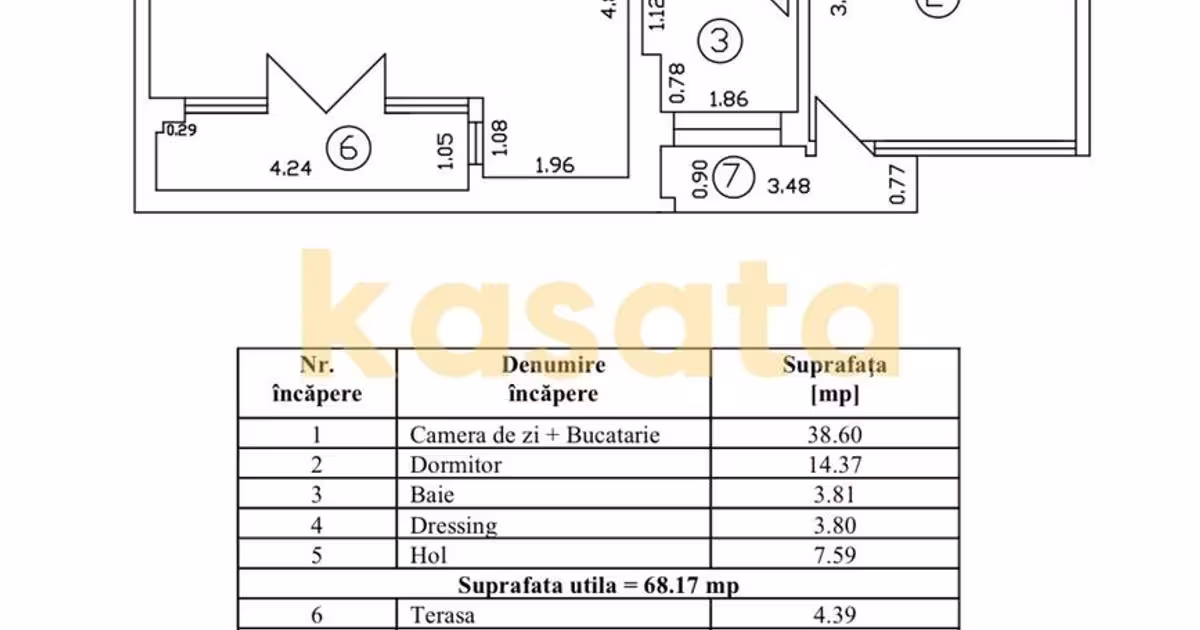Apartament de vânzare cu 2 camere, mobilat în zona Regina Elisabeta, Ultracentral