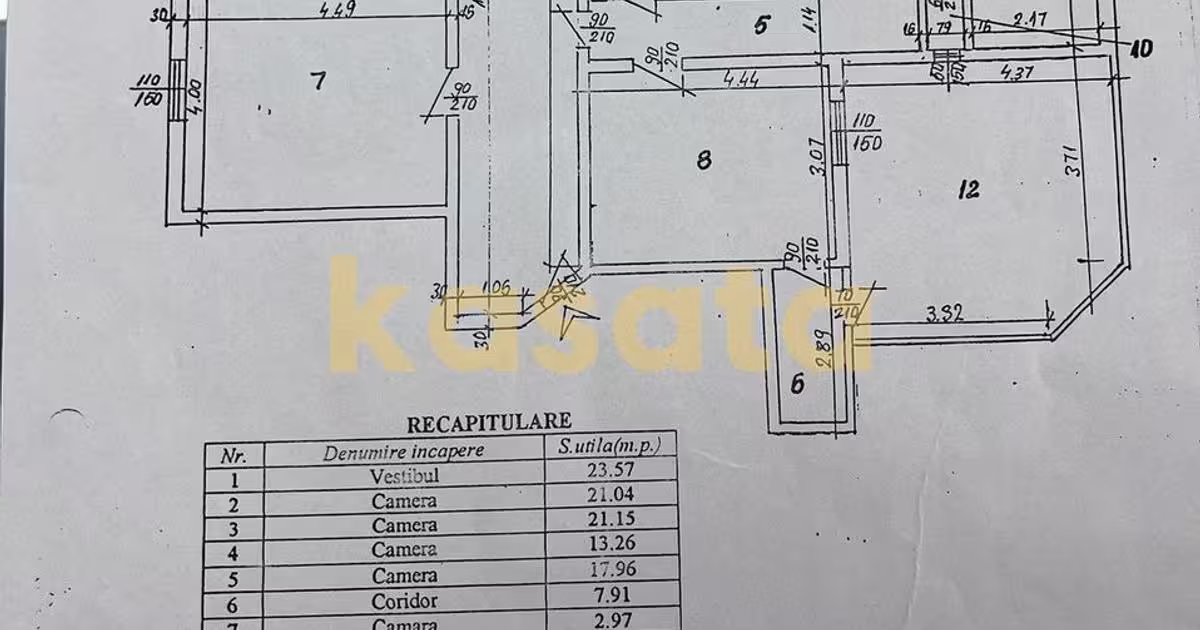 Apartament de vânzare cu 4 camere în zona Universitate, Ultracentral