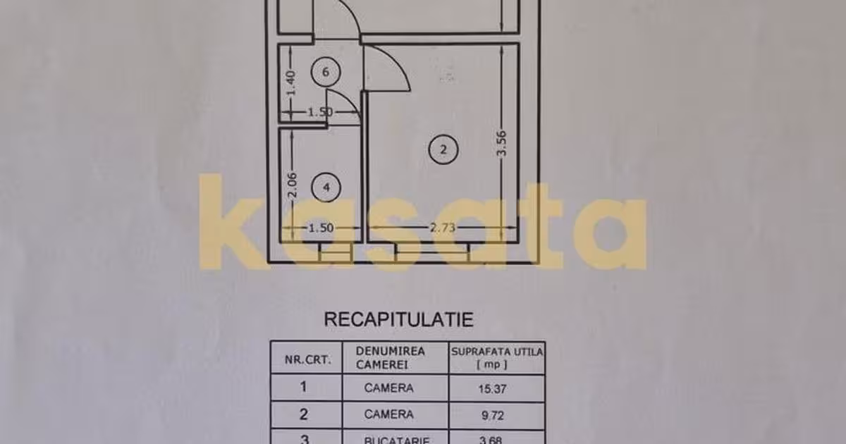 Apartament de vânzare cu 2 camere în zona Sălaj, Sector 5
