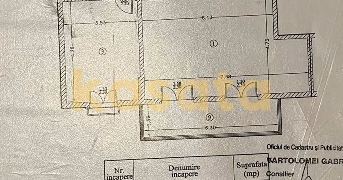 Apartament de vânzare cu 3 camere, mobilat în Ștefăneștii de Jos