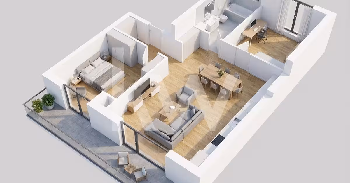 Apartament de vânzare cu 3 camere în zona Noua, Brașov