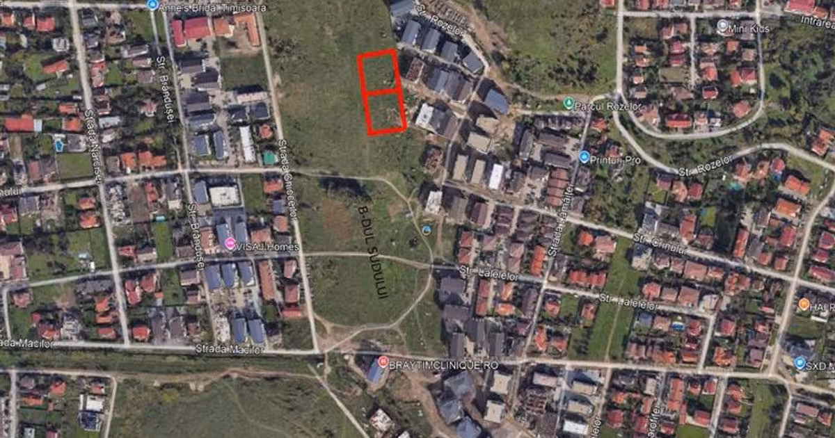 Teren Construcții intravilan de vânzare de 1714 mp, în zona Girocului, Timișoara