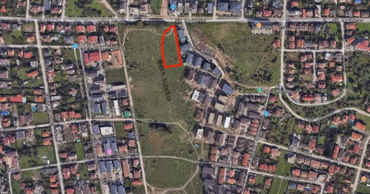 Teren Construcții intravilan de vânzare de 3744 mp, în zona Girocului, Timișoara