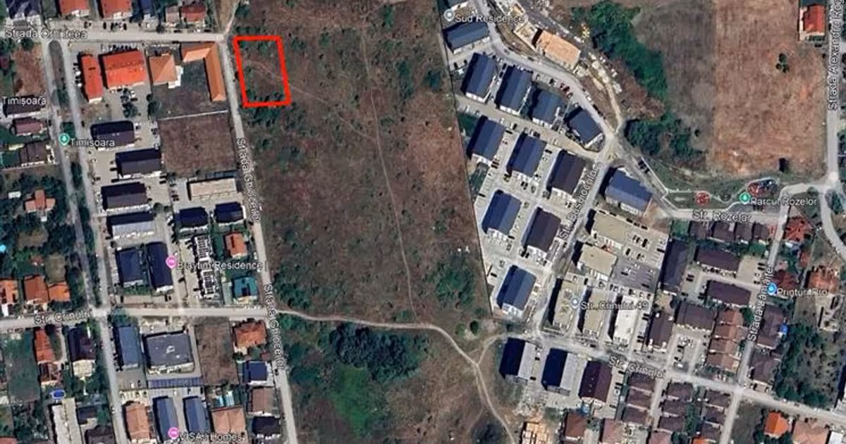 Teren Construcții intravilan de vânzare de 1318 mp, în zona Girocului, Timișoara