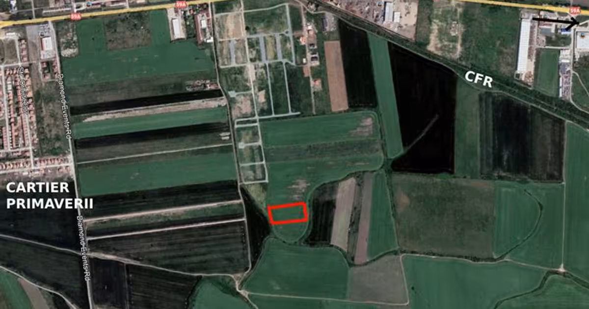 Teren Construcții extravilan de vânzare de 7500 mp, în Săcălaz