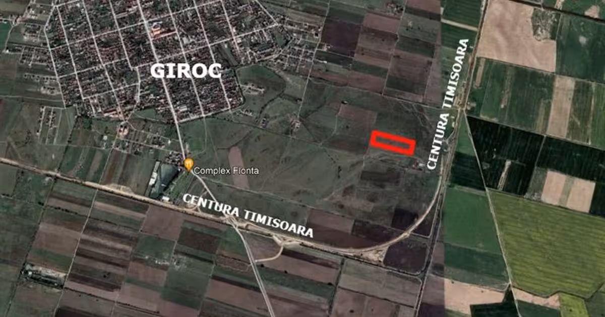 Teren Construcții extravilan de vânzare de 23500 mp, în Giroc