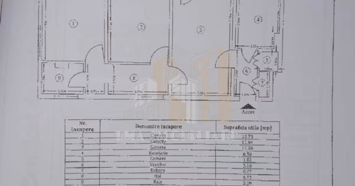 Apartament de vânzare cu 2 camere, mobilat în Sânpetru