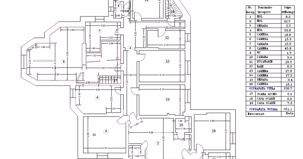 Apartament de vânzare cu 9 camere în zona Cotroceni, Sector 5