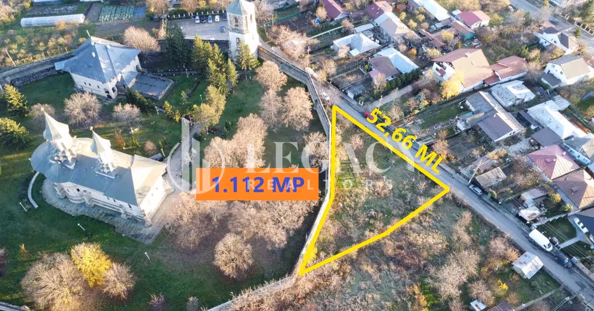Teren Construcții intravilan de vânzare de 1112 mp, în zona Galata, Iași