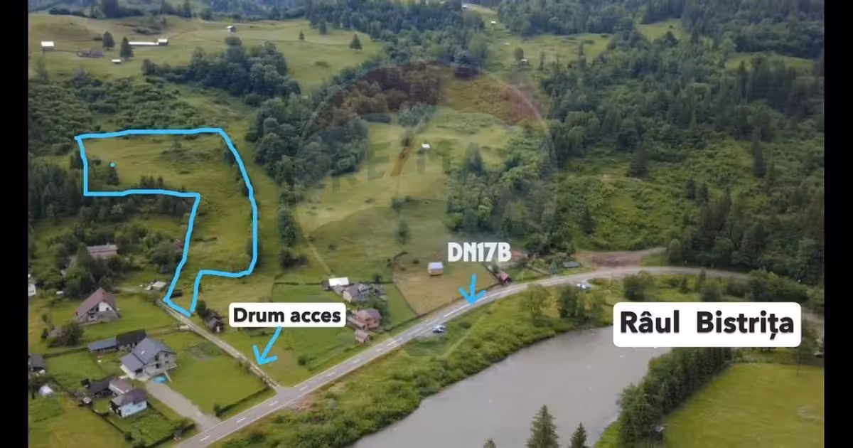 Teren Construcții intravilan de vânzare de 6619 mp, în Crucea
