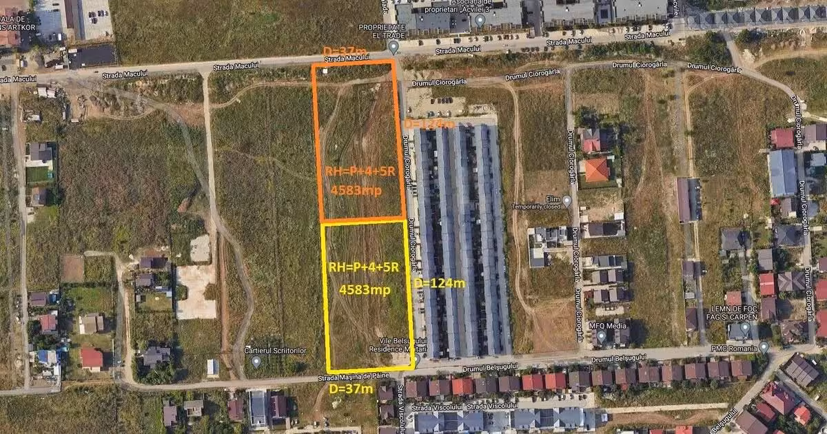 Teren Construcții intravilan de vânzare de 4583 mp, în zona Militari, Sector 6
