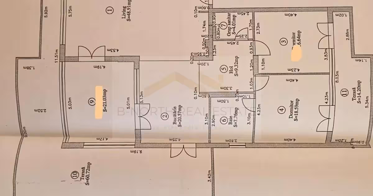 Apartament de vânzare cu 4 camere, mobilat în Corbeanca