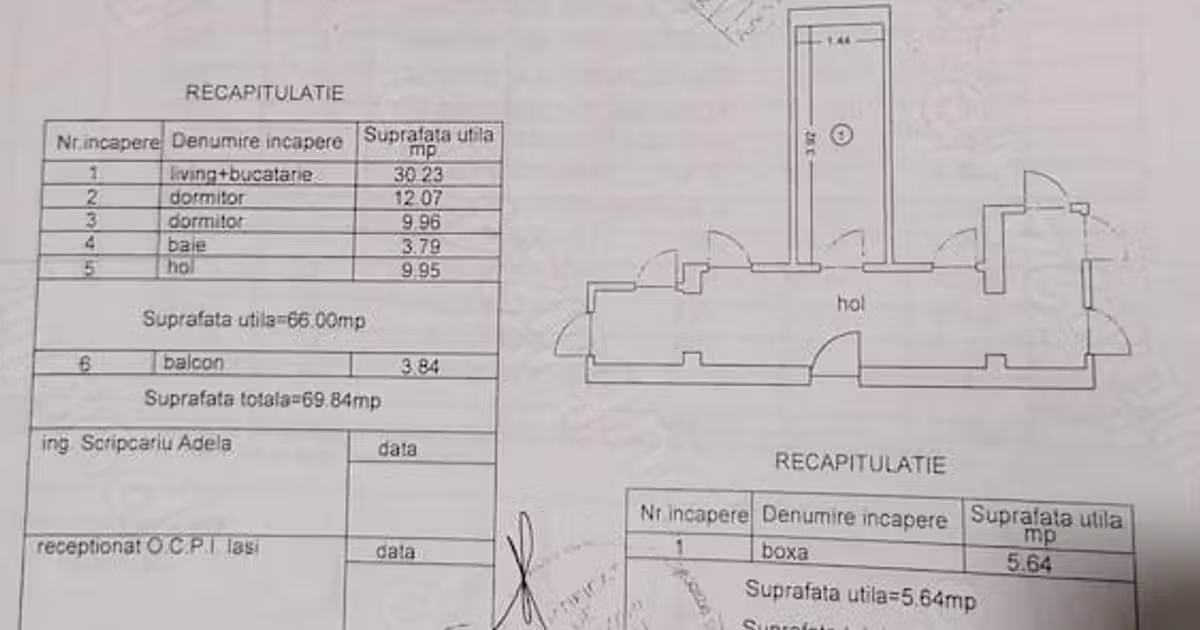 Apartament de vânzare cu 3 camere în Valea Lupului
