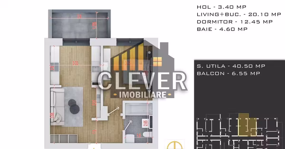 Apartament de vânzare cu 2 camere în zona Theodor Pallady, Sector 3