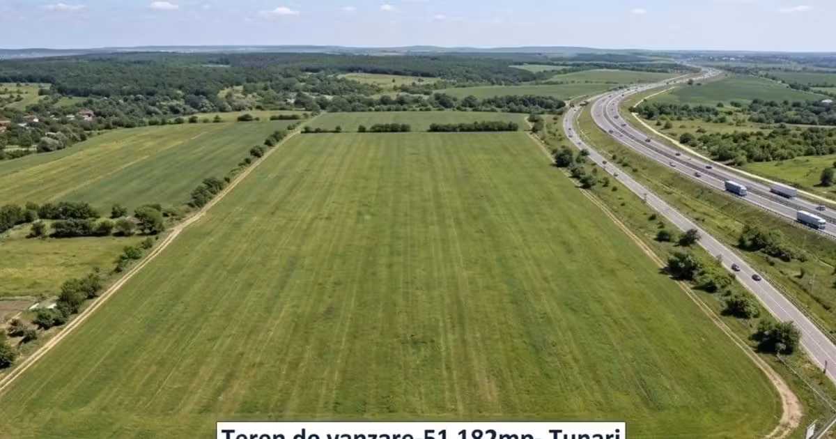 Teren agricol intravilan de vânzare de 51182 mp, în Tunari