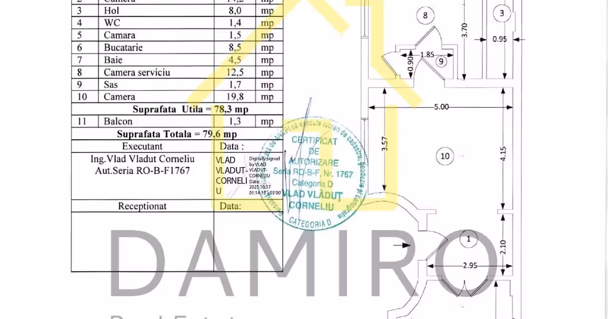 Apartament de vânzare cu 3 camere în zona Unirii, Sector 3