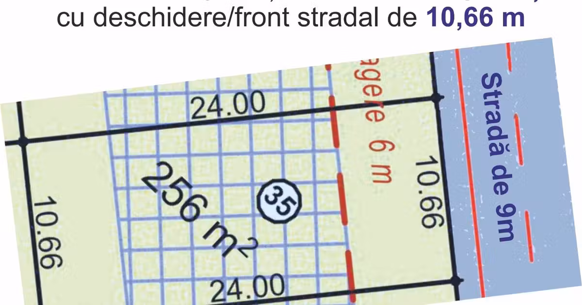 Teren Construcții intravilan de vânzare de 256 mp, în Sibiu