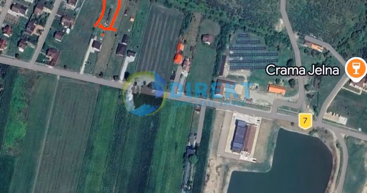 Teren extravilan de vânzare de 850 mp, în Jelna
