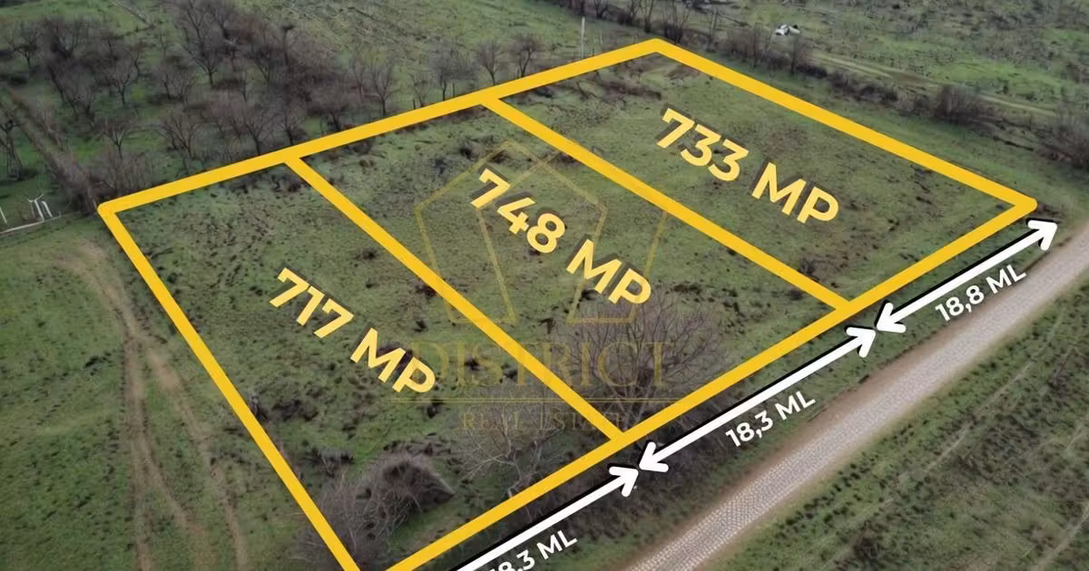 Teren Construcții intravilan de vânzare de 717 mp, în Moșnița Veche