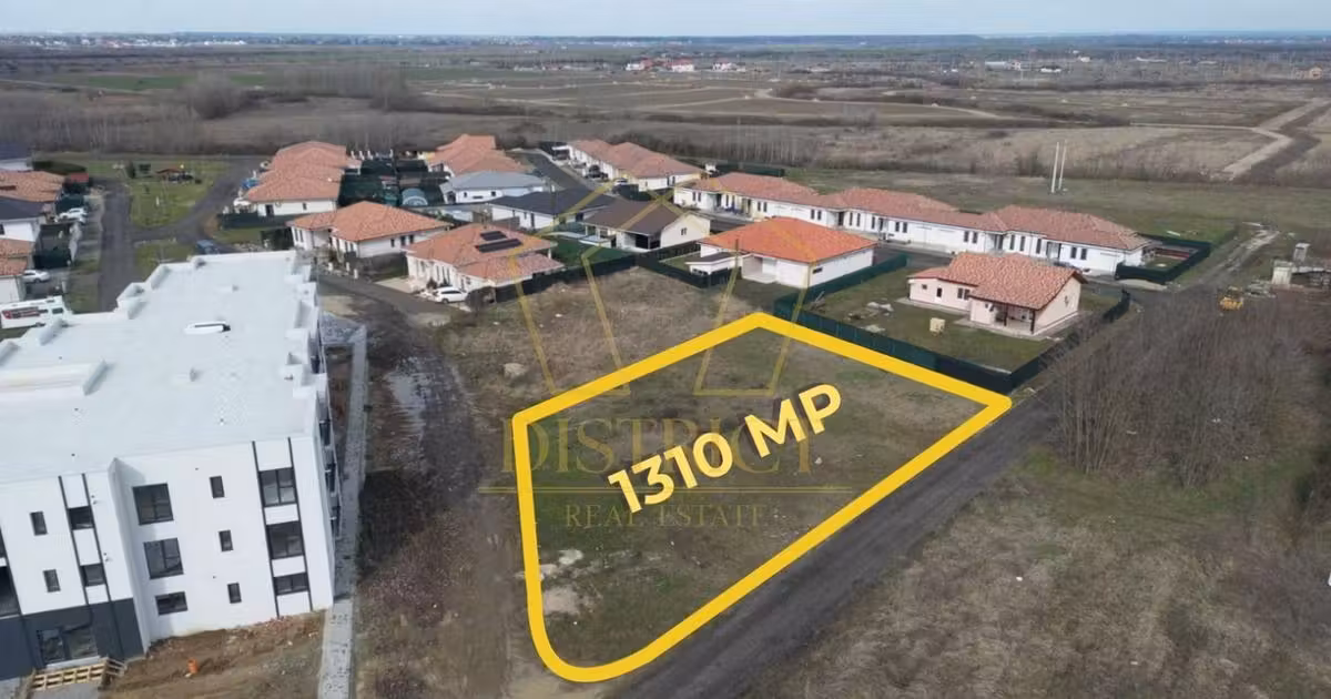 Teren Construcții intravilan de vânzare de 1310 mp, în Moșnița Nouă
