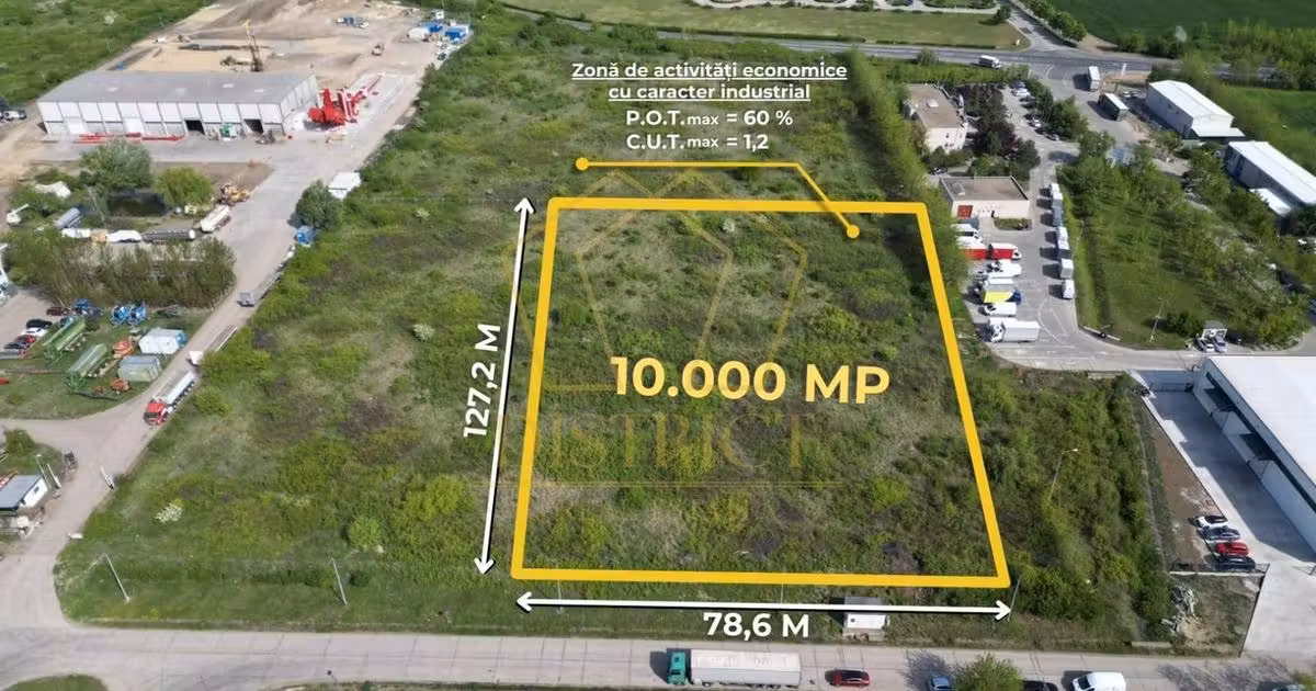 Teren Construcții intravilan de vânzare de 10000 mp, în zona Torontalului, Timișoara