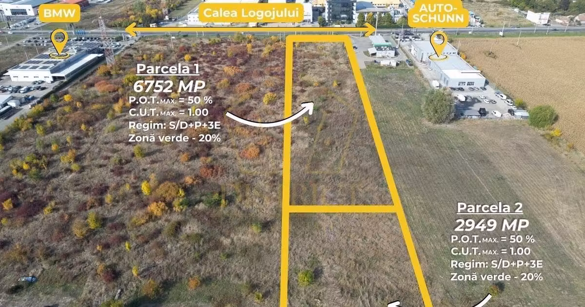 Teren Construcții intravilan de vânzare de 2949 mp, în zona Lugojului, Timișoara