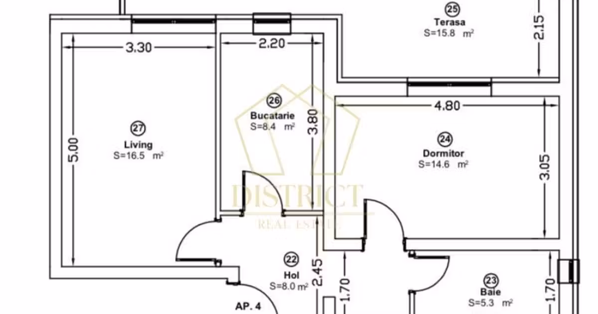 Apartament de vânzare cu 2 camere, mobilat în Chișoda