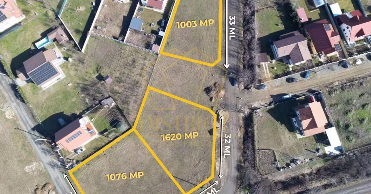 Teren Construcții intravilan de vânzare de 1003 mp, în Moșnița Nouă